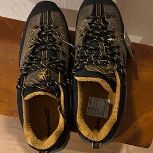 Timberland Men's Black and Tan Athletic Shoes